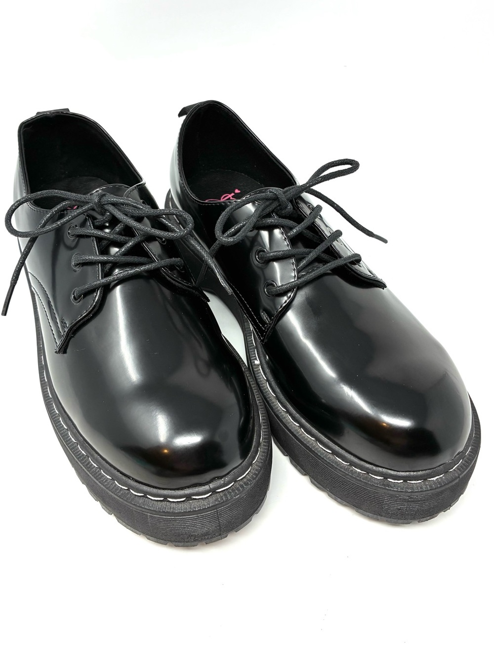 Jellypop Ominous Black Platform Oxfords Women’s Shoes Size 9.5 Nice! Grunge Wear